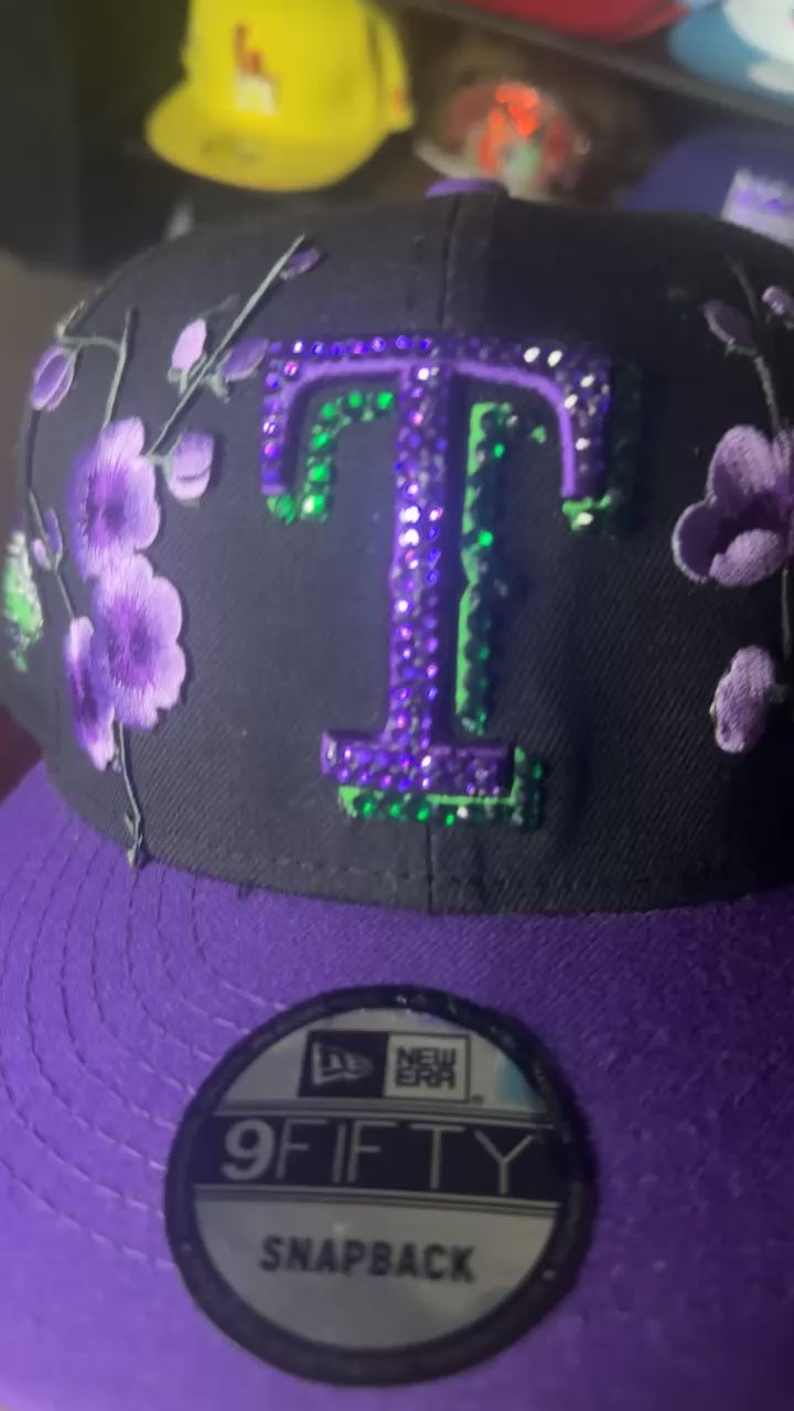 Crownzone “Blossom Series” Texas Rangers Snapback