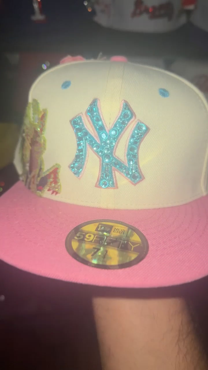 Crownzone “Blossom Series” New York Yankees Pink 7 1/2