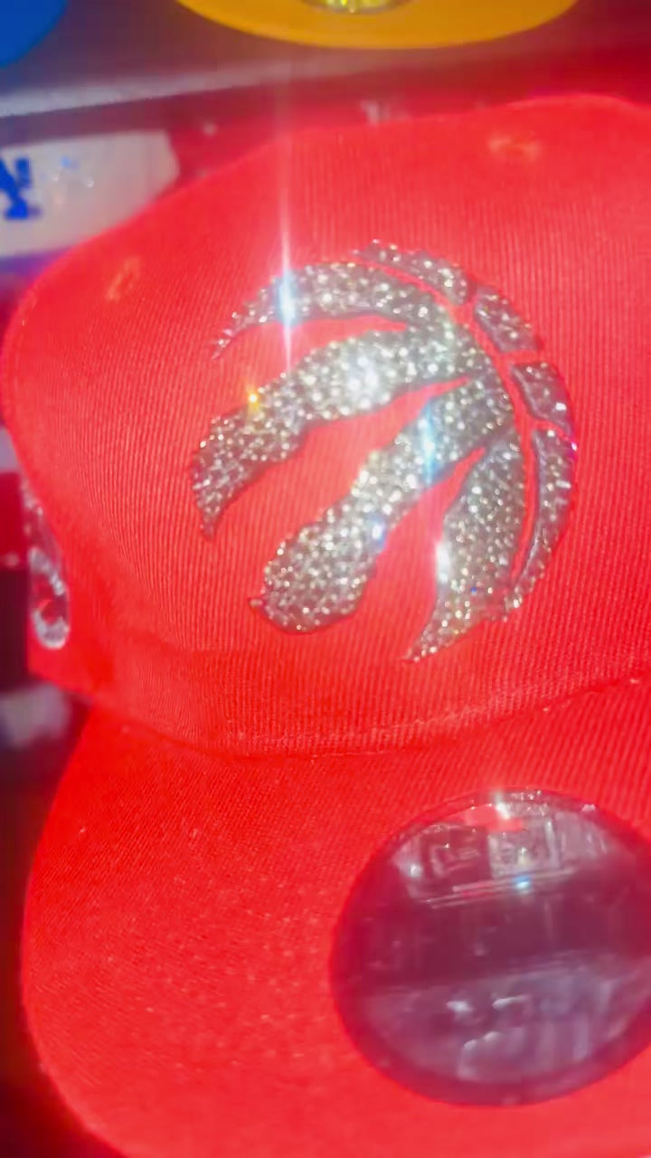 Crownzone “Red Ice Raptors” Toronto Raptors Snapback